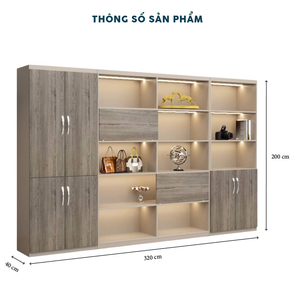 Tủ Giám Đốc 3m2 TGDF041