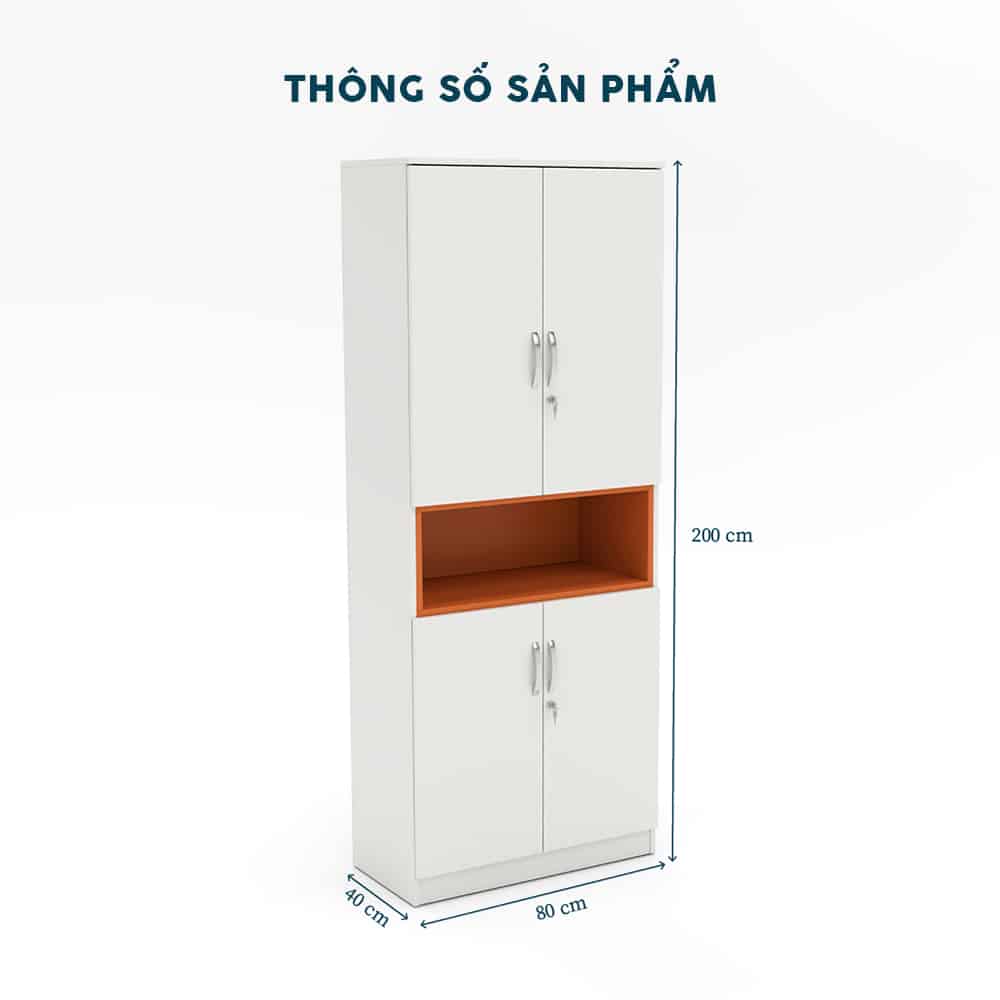 Tủ Hồ Sơ Gỗ 80cm THSF005 - Ảnh 2