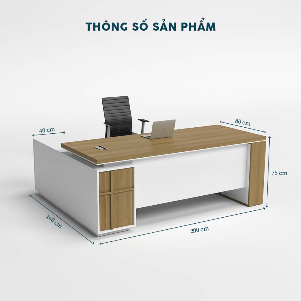 Bàn Giám Đốc 2m BGDF022 - Ảnh 2