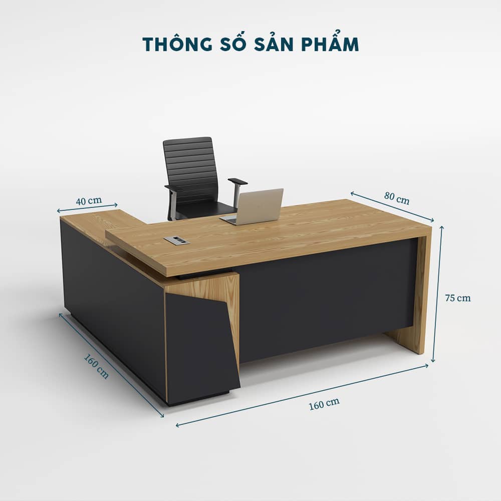 Bàn Giám Đốc 1m6 BGDF023 - Ảnh 4