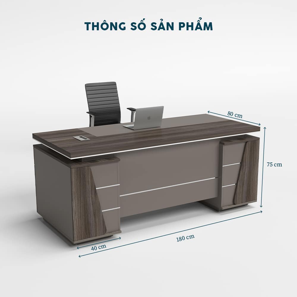 Bàn Giám Đốc 1m8 BGDF033 - Ảnh 2