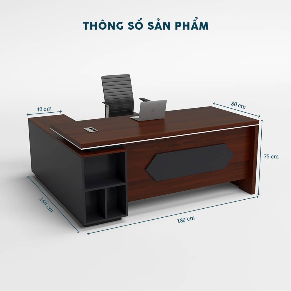 Bàn Giám Đốc 1m8 BGDF028 - Ảnh 2
