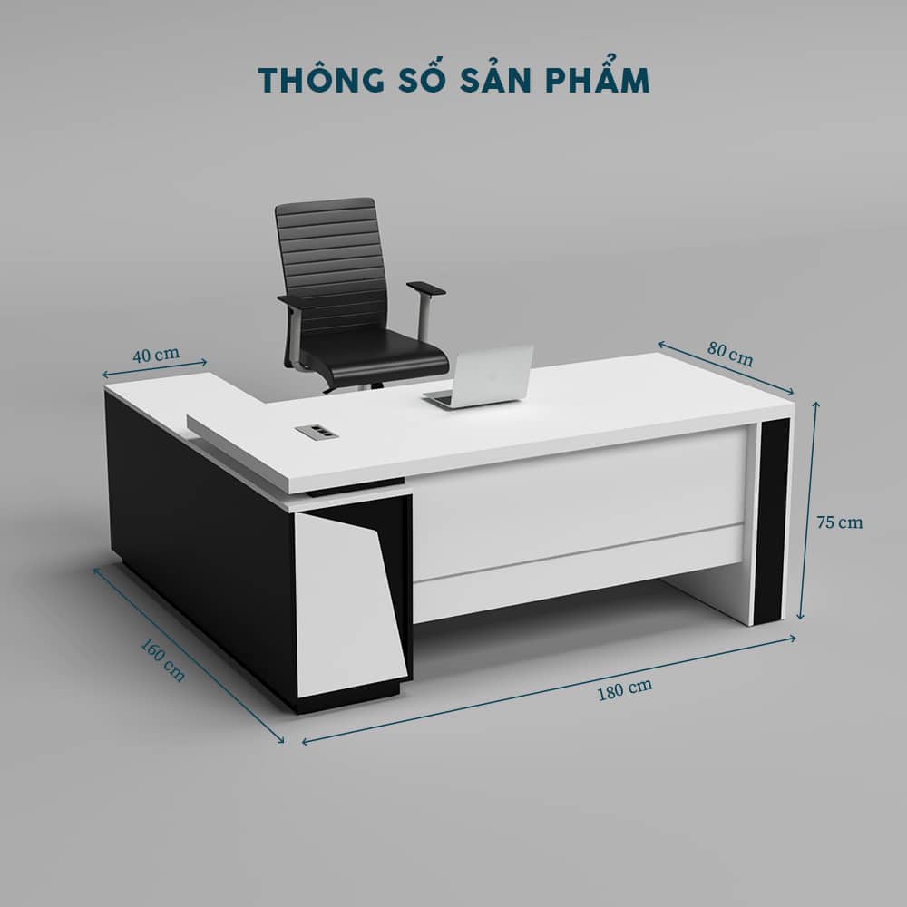 Bàn Giám Đốc 1m8 BGDF012 - Ảnh 3