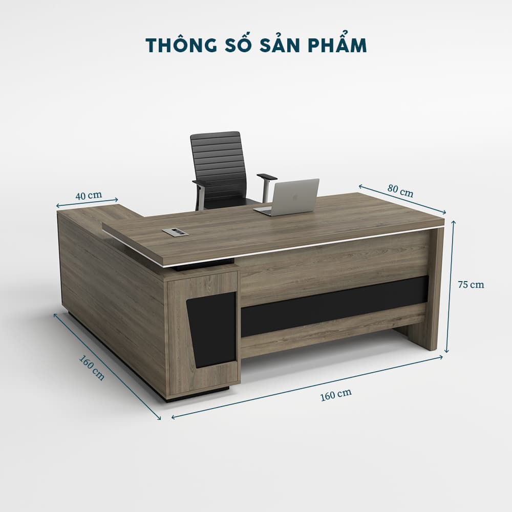 Bàn Giám Đốc 1m6 BGDF0312 - Ảnh 2