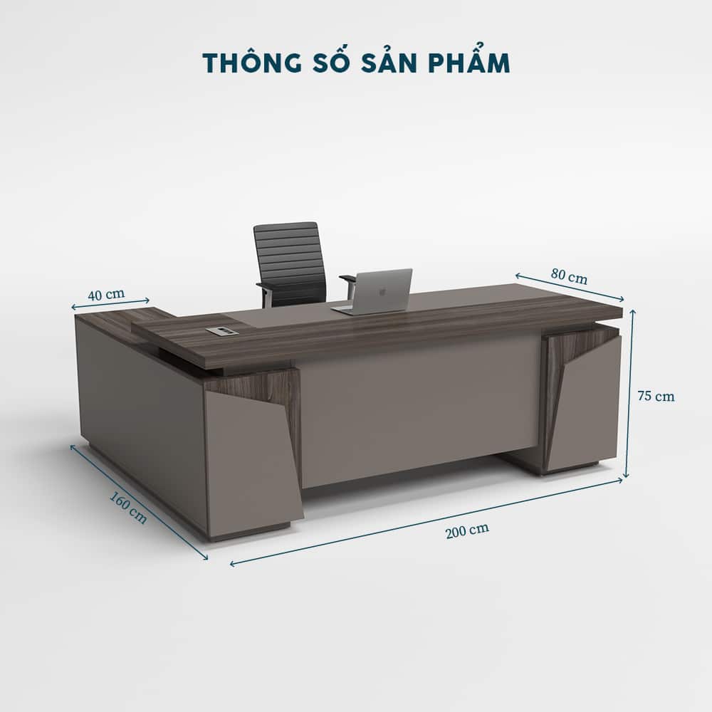Bàn Giám Đốc 2m BGDF024 - Ảnh 4