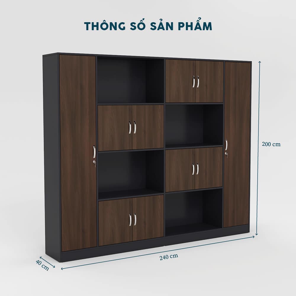 Tủ Giám Đốc 2m4 TGDF057 - Ảnh 4