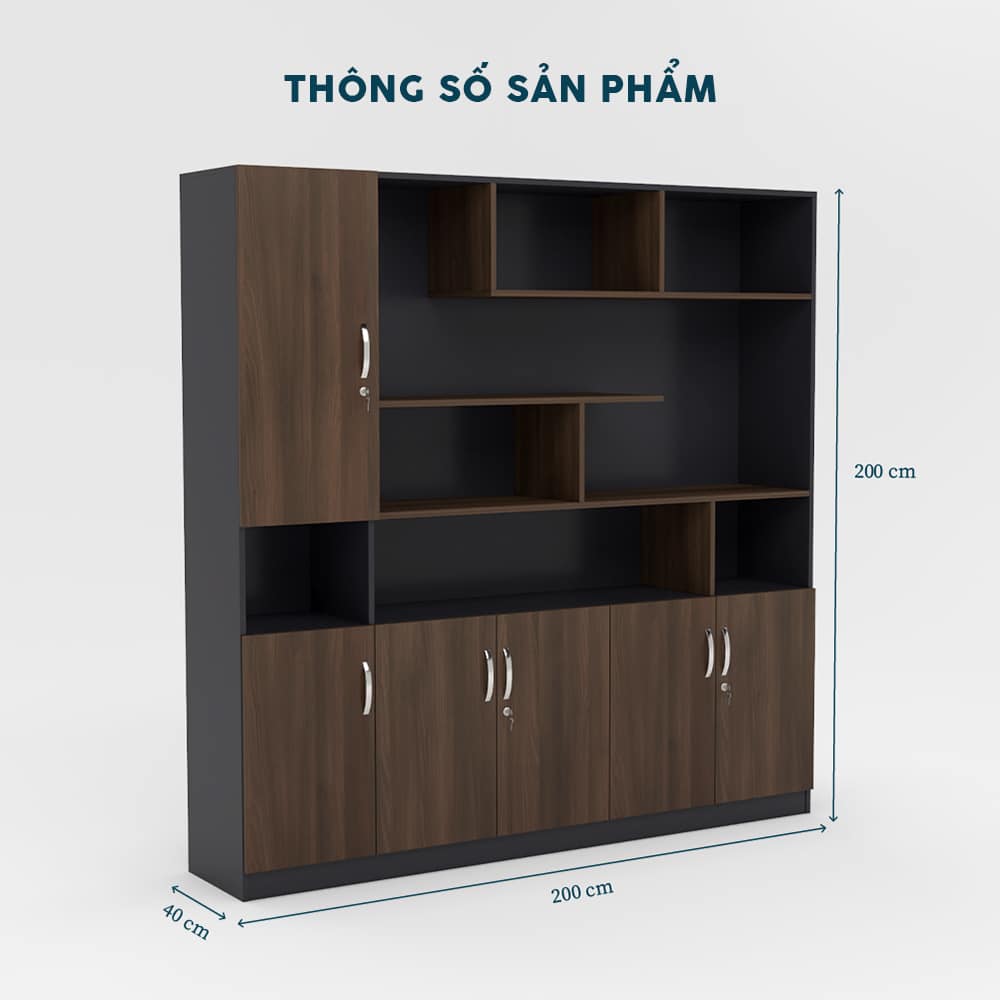 Tủ Giám Đốc 2m4 TGDF031 - Ảnh 4