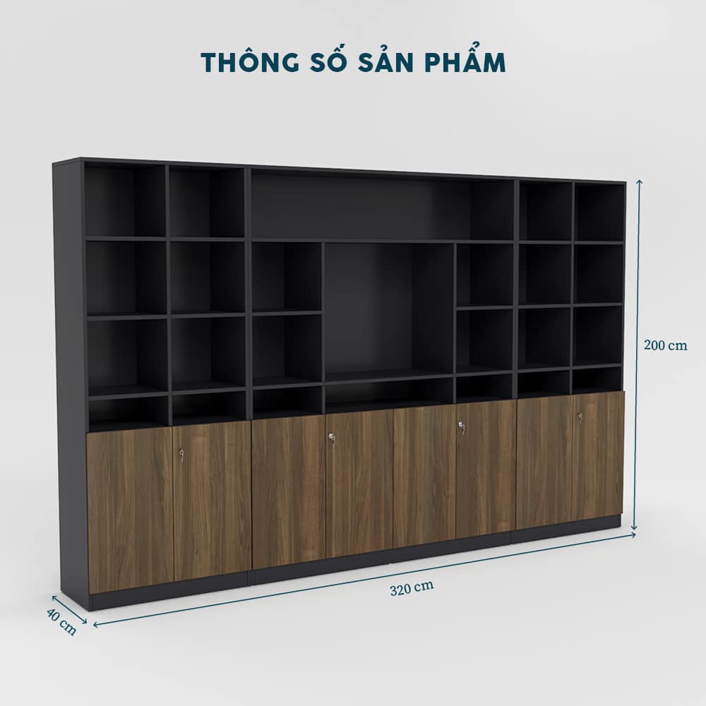 Tủ Giám Đốc 3m2 TGDF021 - Ảnh 2