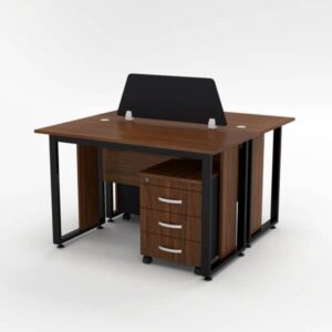 Cụm bàn làm việc chân sắt 2 người-FCBNV46
