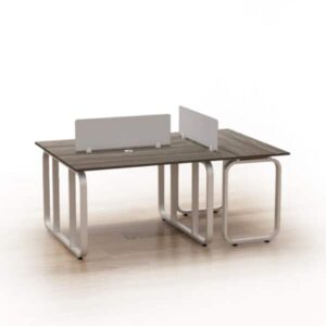 Cụm Bàn Nhân Viên 3 Người Chân Sắt-BLVF1