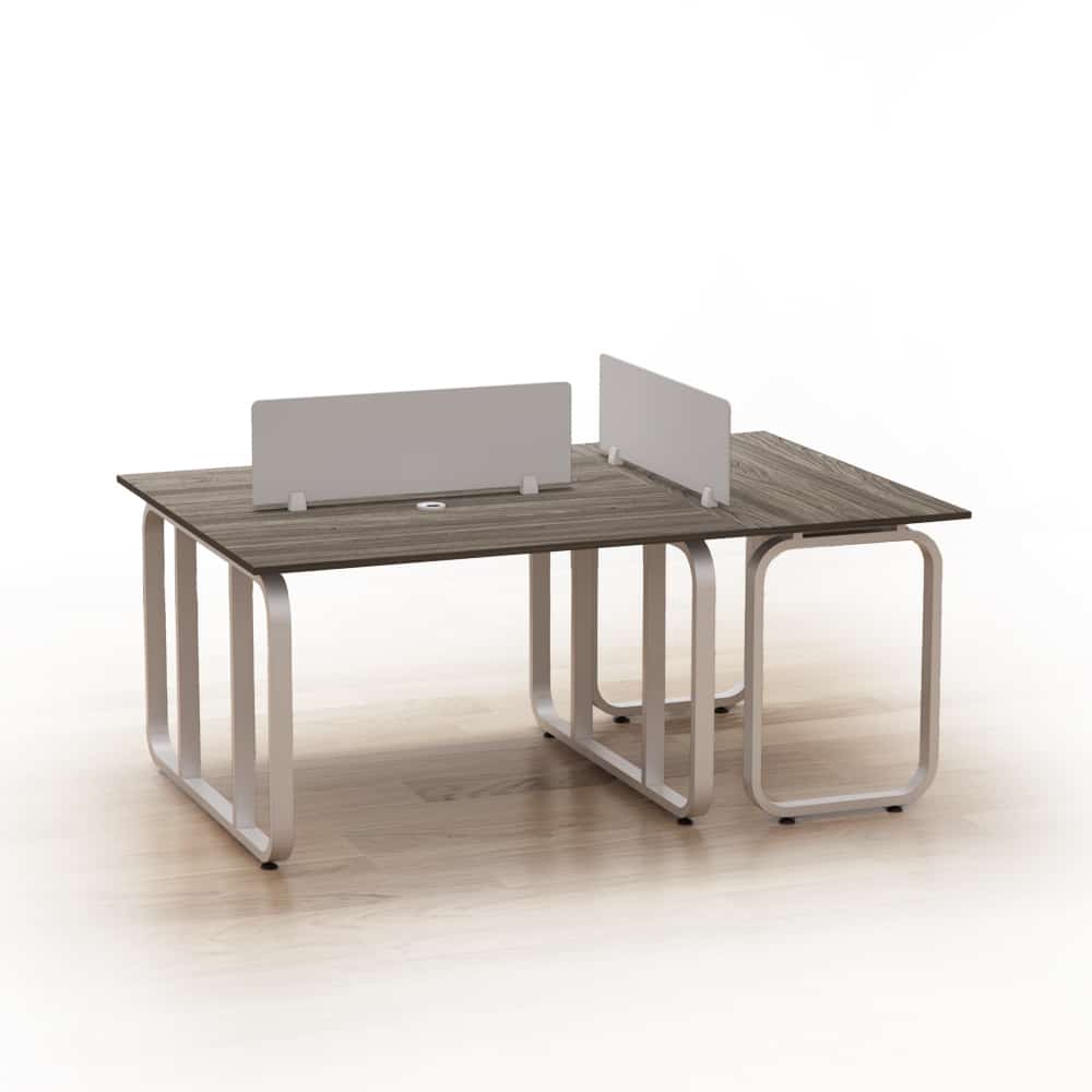 Cụm Bàn Nhân Viên 3 Người Chân Sắt-BLVF1 - Ảnh 2