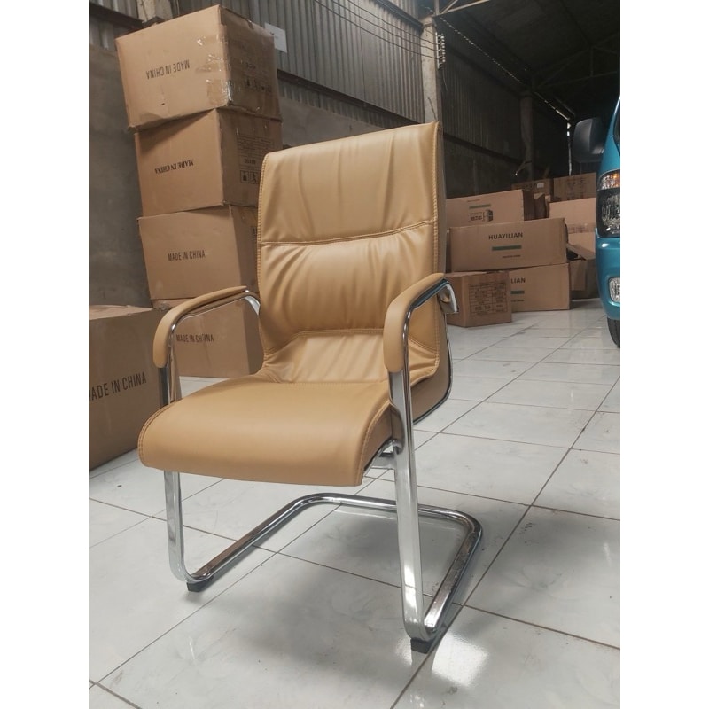 Ghế Họp Đệm Da Cao Cấp W118 Màu Kem - Ảnh 3