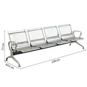 Ghế băng chờ 4 chỗ inox201-GC04IN