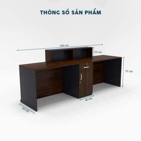 Quầy Lễ Tân 2m4-QLTF2m4 - Ảnh 6