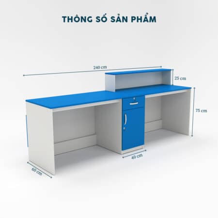 Quầy Lễ Tân 2m4-QLTF2m4 - Ảnh 5