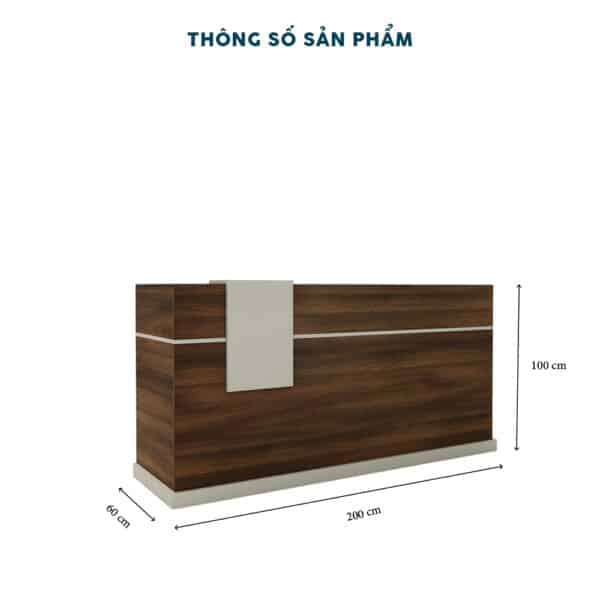 Quầy Lễ Tân 2m-QLTF2m - Ảnh 5