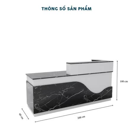 Quầy Lễ Tân 2m-QLTF2m - Ảnh 4