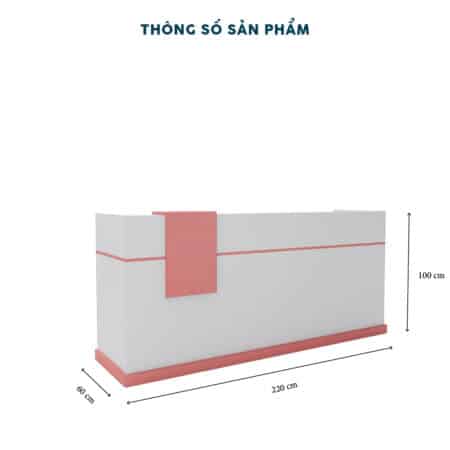 Quầy Lễ Tân 2m-QLTF2m - Ảnh 5