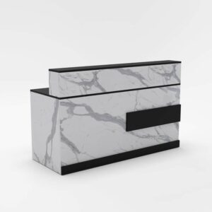 Quầy Lễ Tân Giả Đá 1m6-QLTF1m6