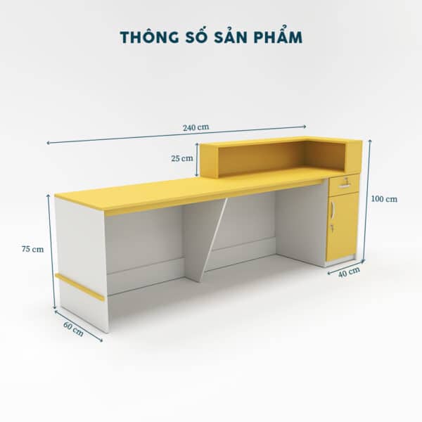 Quầy Lễ Tân 2m-QLTF2m - Ảnh 6