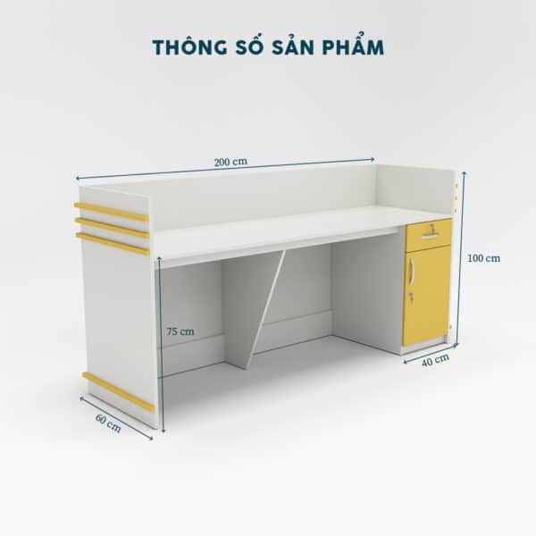 Quầy Lễ Tân 2m-QLTF2m - Ảnh 7