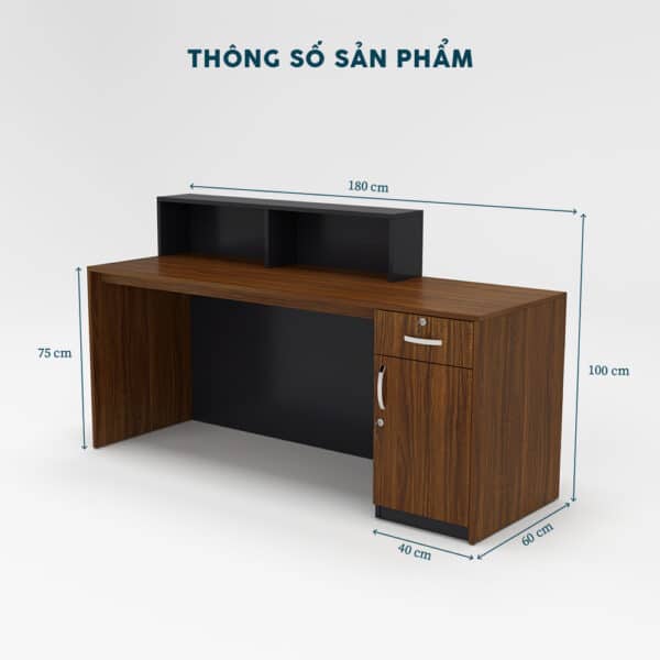 Quầy Lễ Tân 2m-QLTF2m - Ảnh 6