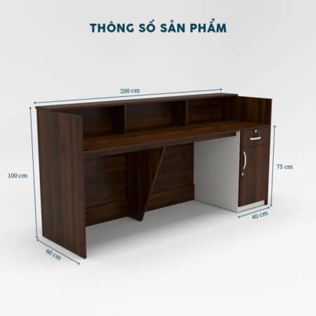 Quầy Lễ Tân 2m-QLTF2m - Ảnh 6
