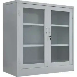 Tủ sắt thấp 2 cánh kính-TUT2