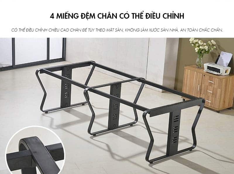Bàn Họp Chân Sắt 3m6 Nhập Khẩu-BHF18 - Ảnh 3