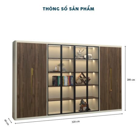 Tủ Giám Đốc 3m2 TGDF039 - Ảnh 6
