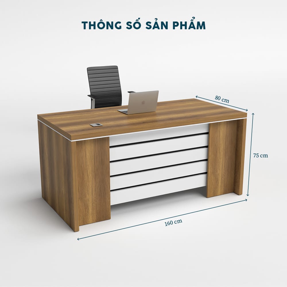 Bàn Giám Đốc 1m6 BGDF026 - Ảnh 4