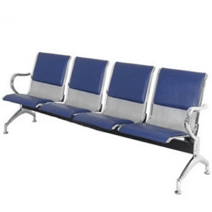 Ghế Băng Chờ 4 Chỗ Bọc Da-GC04D Đen