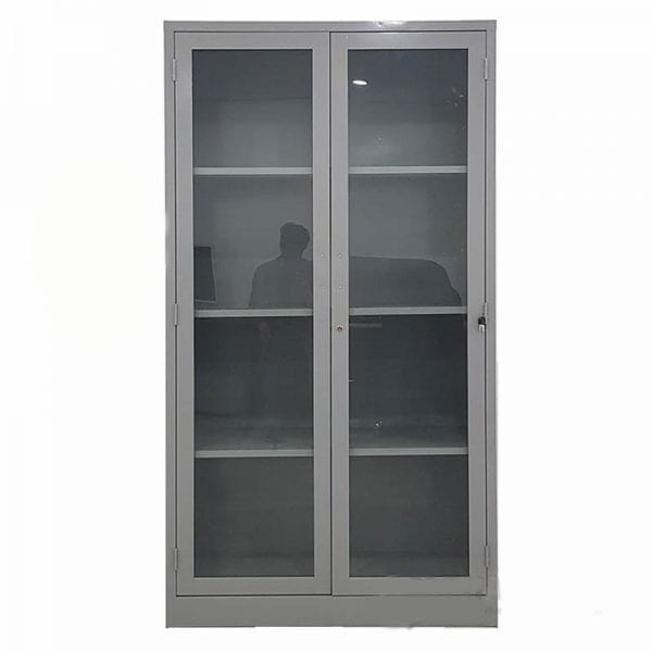 Tủ sắt 2 cánh kính -TU2CK