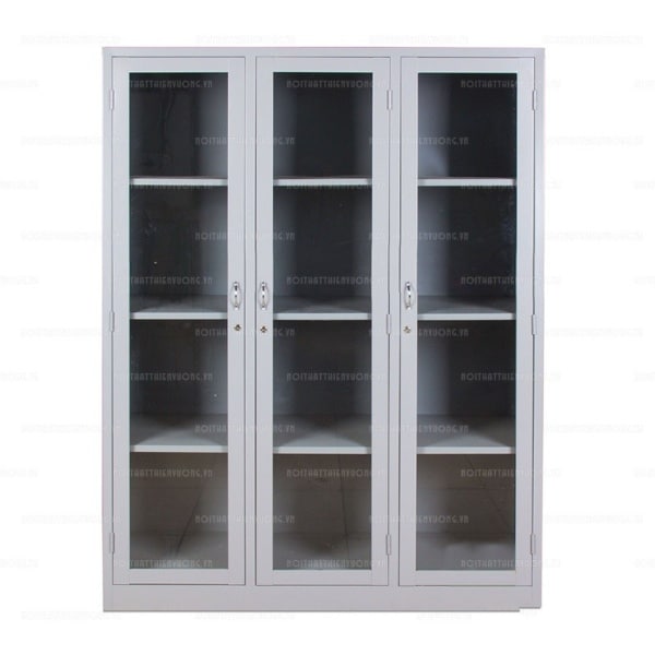 Tủ sắt văn phòng 3 cánh Kính-TUK5